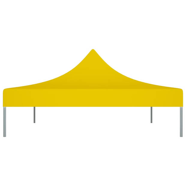 vidaXL Partytentdak 270 g/m² 4,5x3 m geel