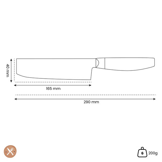 Yaxell - Ketu Nakiri 16,5 cm