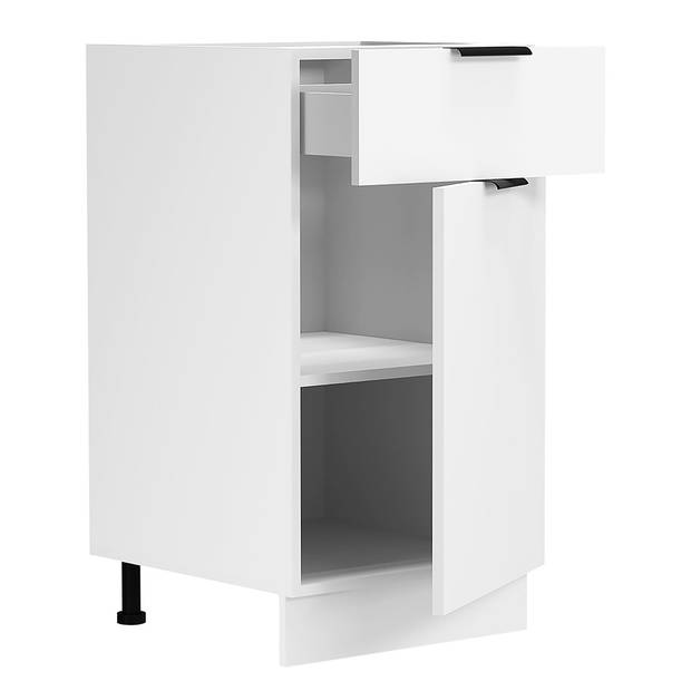 Fasola keuken onderkast 40 cm 1 deur, 1 lade wit.