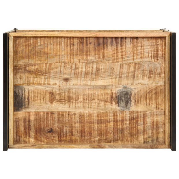 vidaXL Keukentrolley 80x55x70 cm massief ruw mangohout