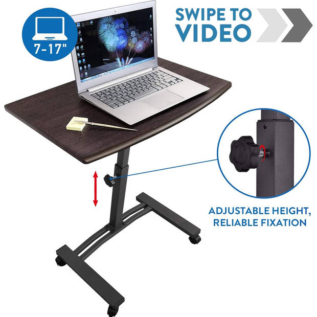 Tatkraft SALUTE - Laptopstandaard/Bureau - In hoogte verstelbaar 51,5-83cm