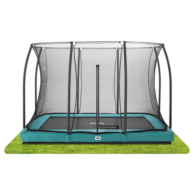 Salta Trampoline Comfort Edition Ground 305 x 214 cm met Veiligheidsnet - Groen