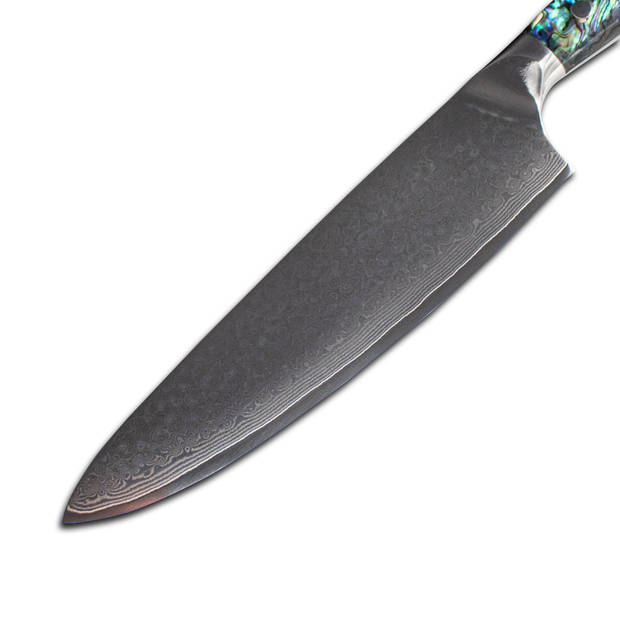 Shinrai Japan - Parelmoer Jewels Damascus Koksmes 20 cm