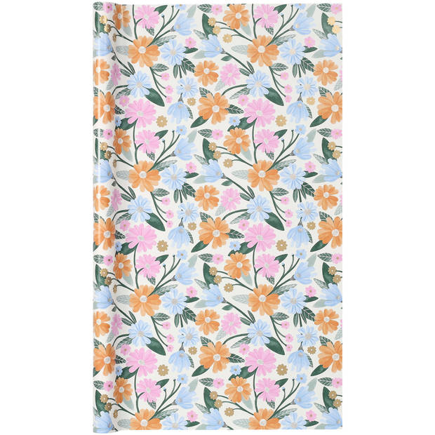 Cadeaupapier bloemen 70X200 60Gr