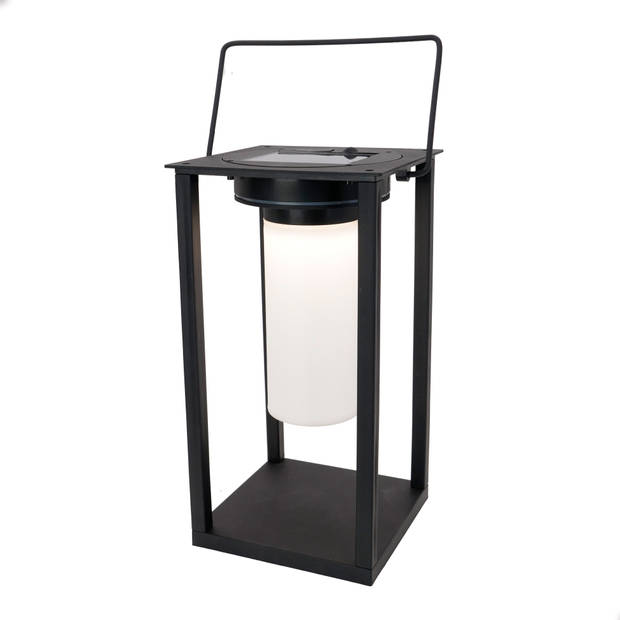 EGLO Usigni Solar Tafellamp Buiten - 28 cm - Zwart/Wit