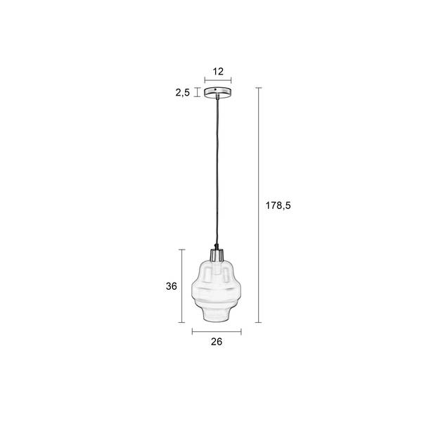 Housecraft Rose Hanglamp Anthractite - Grijs