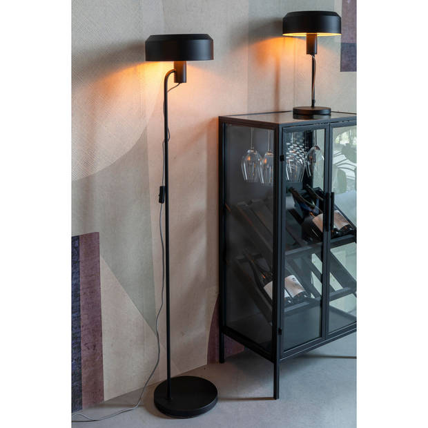 Housecraft Landon Vloerlamp/ Staande Leeslamp Zwart