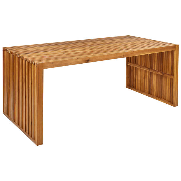 Beliani SULZANO - Eettafel-Lichte houtkleur-Acaciahout