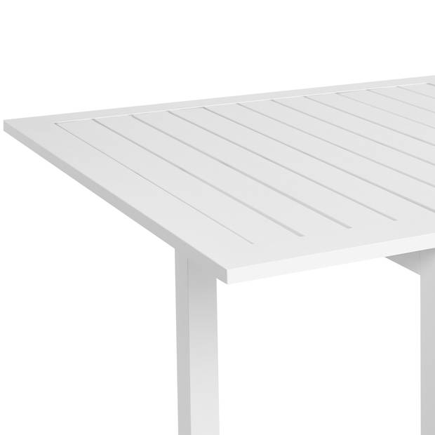 Beliani SKALOMA - Tuintafel-Wit-Aluminium