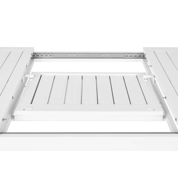 Beliani SKALOMA - Tuintafel-Wit-Aluminium