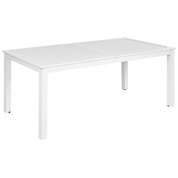 Beliani SKALOMA - Tuintafel-Wit-Aluminium