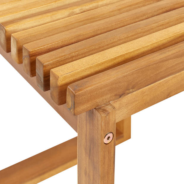 Beliani BELLANO - Tuintafel-Lichte houtkleur-Acaciahout