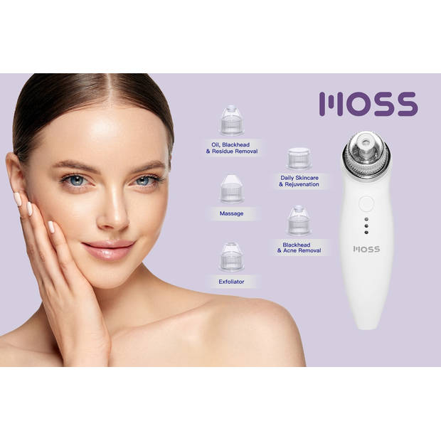 MOSS - Elektrische gezichtsreiniger - Verwijder mee-eters en acne