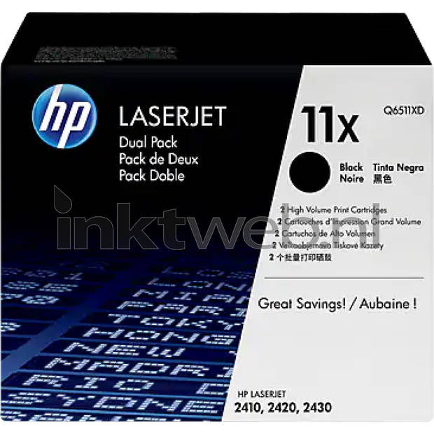 HP 11X zwart toner