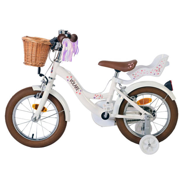 Volare Blossom Kinderfiets - Meisjes - 18 inch - Wit