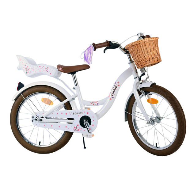 Volare Blossom Kinderfiets - Meisjes - 18 inch - Wit