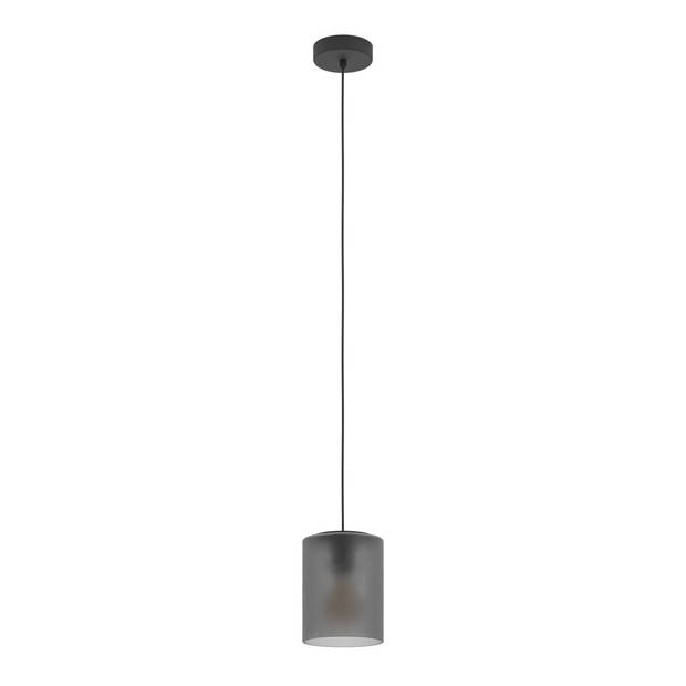 EGLO Colomera Hanglamp - E27 - Ø 15 cm - Zwart/Mat Grijs