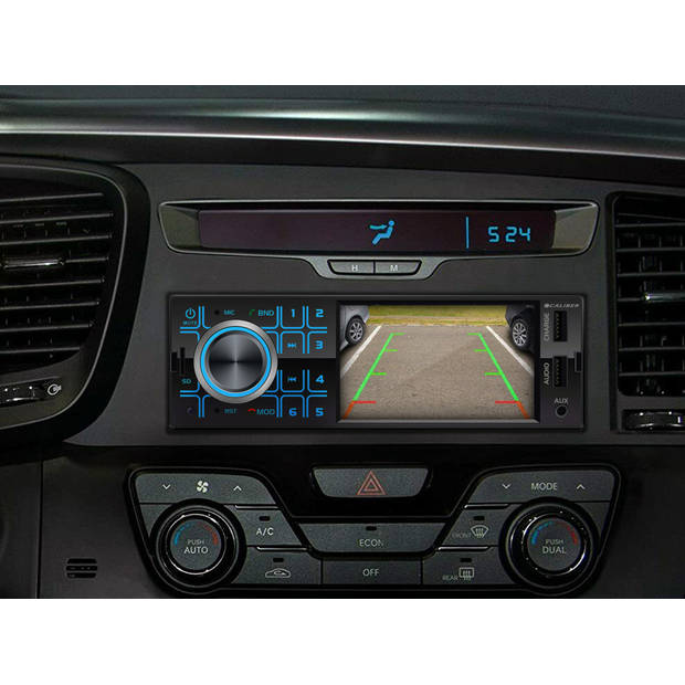 Caliber Autoradio Met Bluetooth, USB, AUX - 4 Inch Scherm - Achteruitrijcamera aansluiting - Extra USB (RMD404DAB-BT)