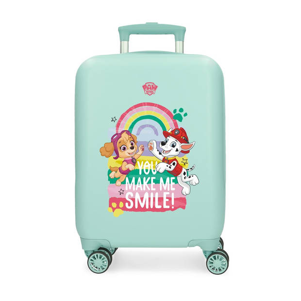 Paw Patrol kindertrolley ABS kinderkoffer 50 cm twister groen