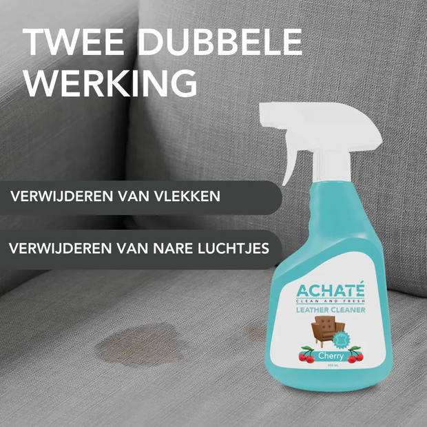 Clean and Fresh Leerreiniger - Kers Geur - 500ml