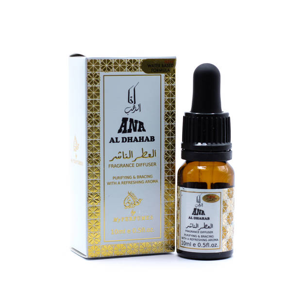Ana AL Dhahab - Geurolie - Parfumolie voor aroma diffuser, Luchtbevochtiger of aromabrander - Olie Diffuser - 10 ml