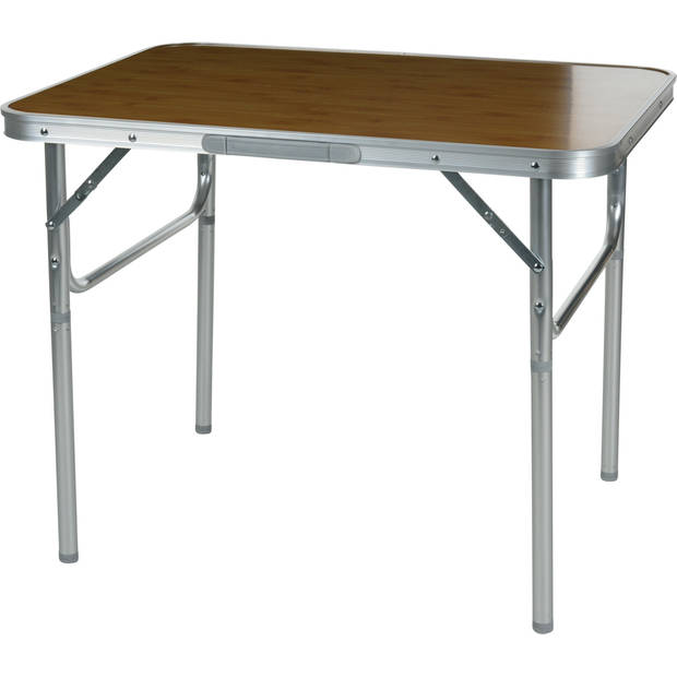 Redcliffs Campingtafel Inklapbaar Metaal bruin 75x55x25-60 cm