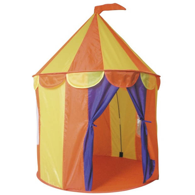 Paradiso Toys speeltent circus 95 x 125 cm geel/oranje
