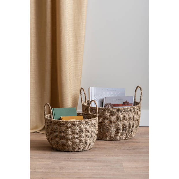 Present Time - Mandenset Basket Set van 2 - Naturel