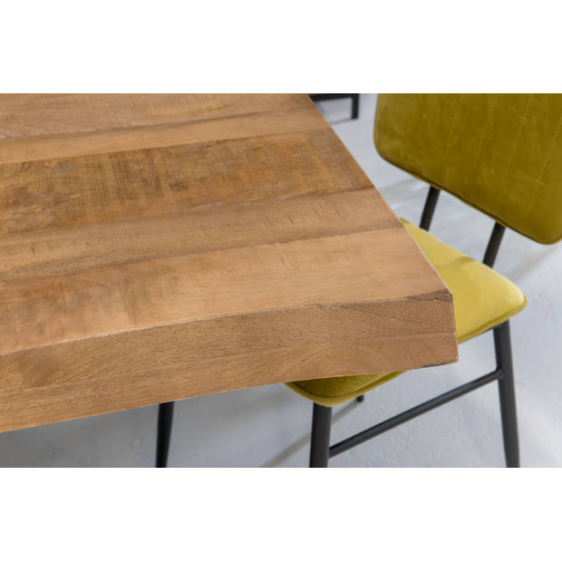 Brix - Bruine Eetkamertafel - 220 cm - Mangohout