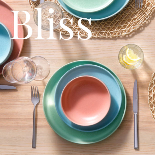 James Cooke Serviesset Bliss Stoneware 6-persoons 24-delig Assorti