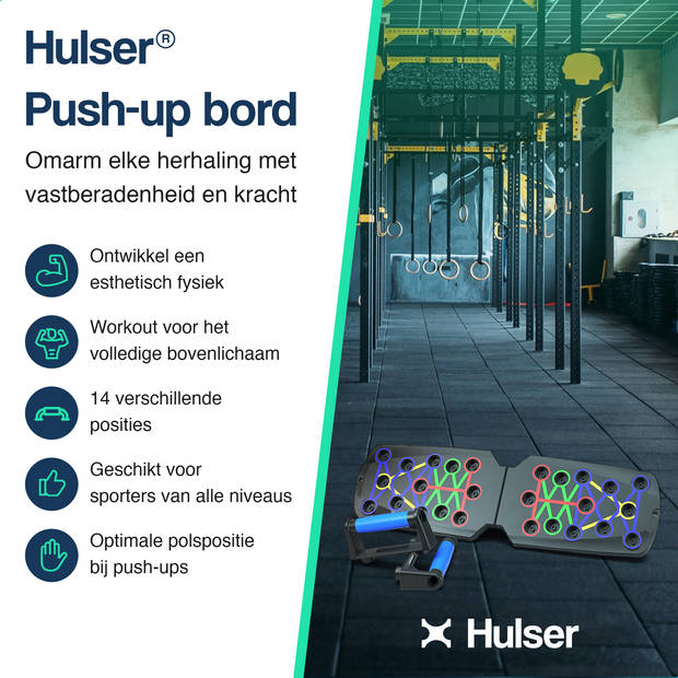 Hulser Push up bord - 14 in 1 - Fitness plank - Opdrukken trainingsbord - Thuis sporten - Home workout