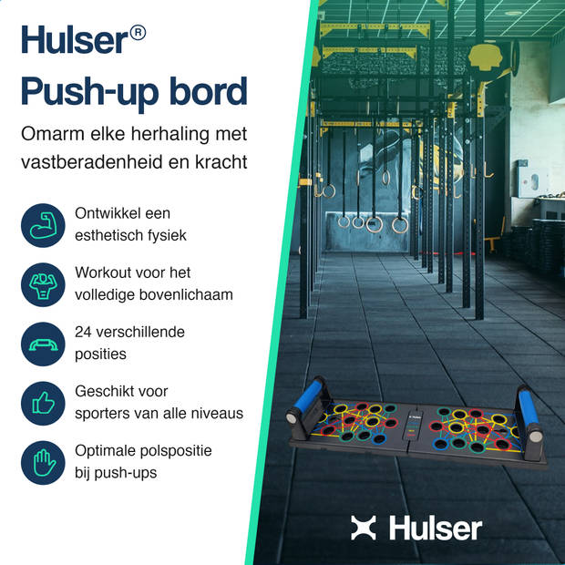 Hulser Push up bord - 24 in 1 - Inklapbaar - Fitness plank - Opdrukken trainingsbord - Thuis sporten - Home workout
