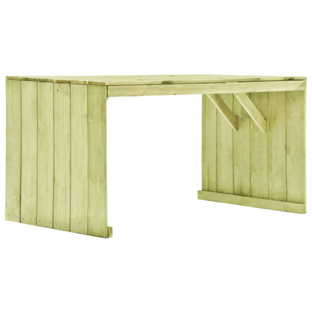 vidaXL Tuintafel 150x87x80 cm geïmpregneerd grenenhout