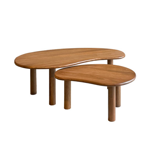 Livingfurn - Salontafel Nubi set of 2 - Mangohout