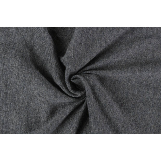 Hoeslaken Jersey - 100% katoen - 180x200 - grijs melange