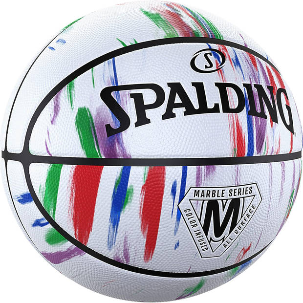 Spalding Marble basketbal wit maat 7