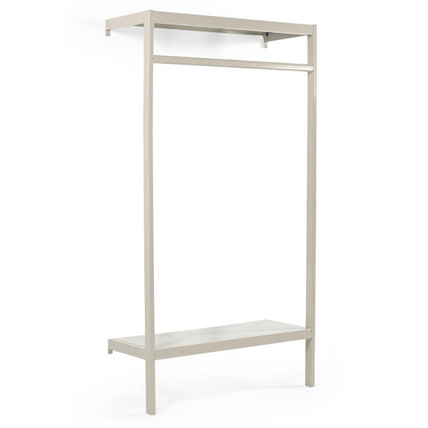 Giga Meubel - Kapstok Beige Metaal - 100x40x185cm - Manoué