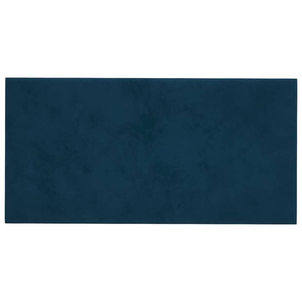 vidaXL Wandpanelen 12 st 2,16 m² 60x30 cm fluweel blauw