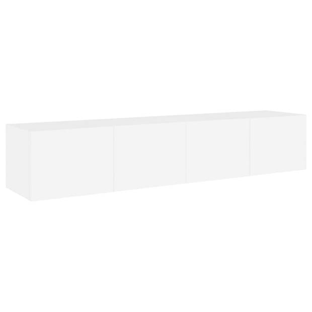 vidaXL Tv-wandmeubels met LED-verlichting 2 st 80x35x31 cm wit