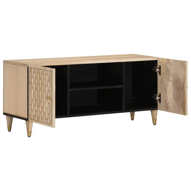 vidaXL Tv-meubel 105x33x46cm massief mangohout