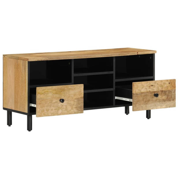 vidaXL Tv-meubel 100x33x46 cm massief mangohout