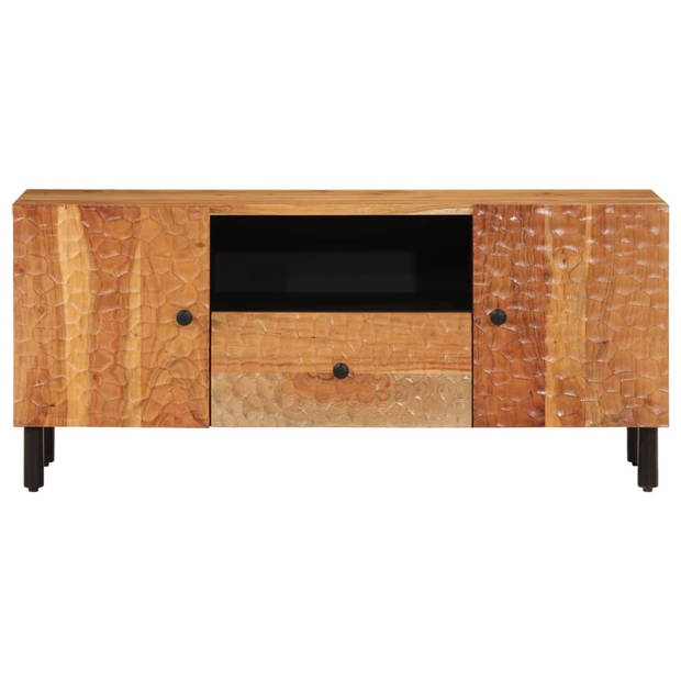 vidaXL Tv-meubel 105x33x46 cm massief acaciahout