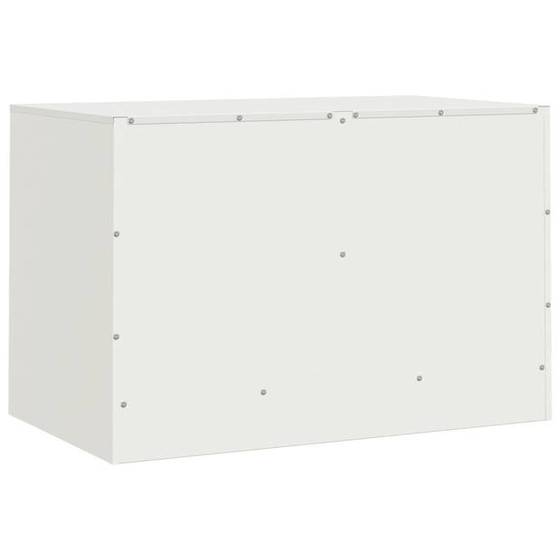 vidaXL Tv-meubel 67x39x44 cm staal wit