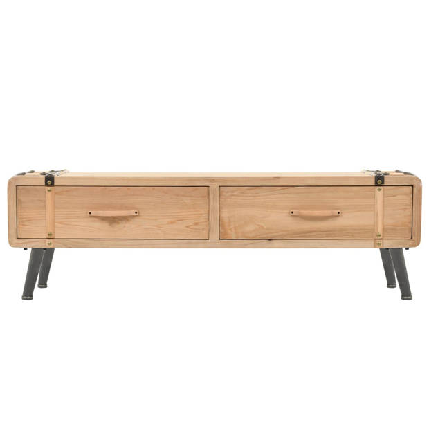 vidaXL Tv-meubel 120x33x35 cm massief vurenhout