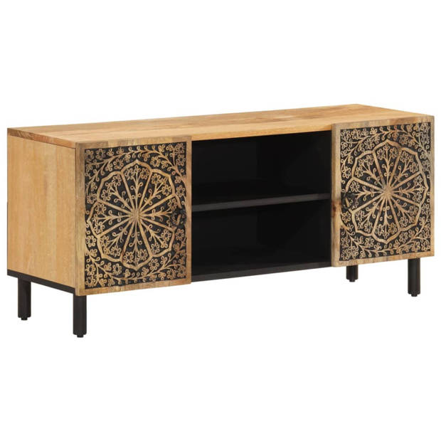 vidaXL Tv-meubel 105x33x46cm massief mangohout