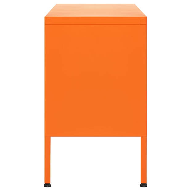 vidaXL Tv-meubel 105x35x50 cm staal oranje