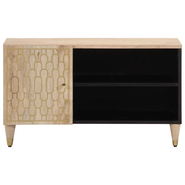 vidaXL Tv-meubel 80x31x46 cm massief mangohout