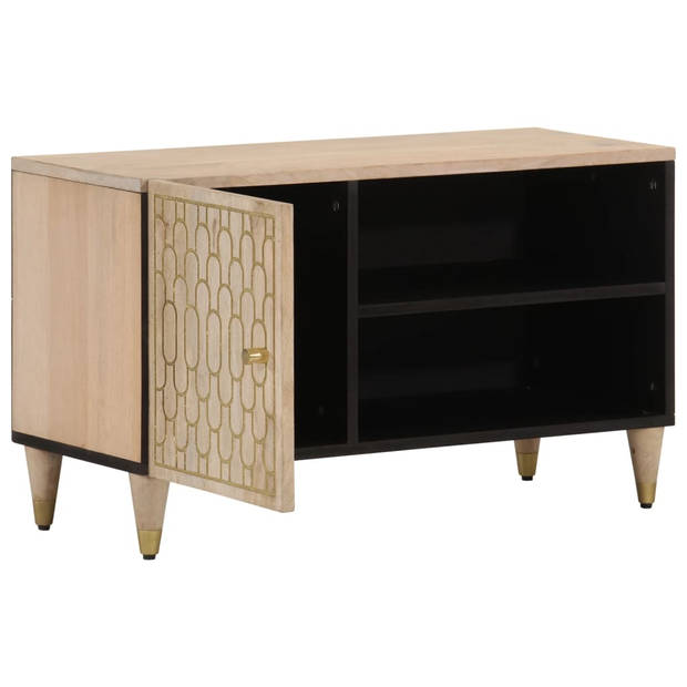 vidaXL Tv-meubel 80x31x46 cm massief mangohout