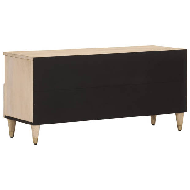 vidaXL Tv-meubel 100x33x46 cm massief mangohout