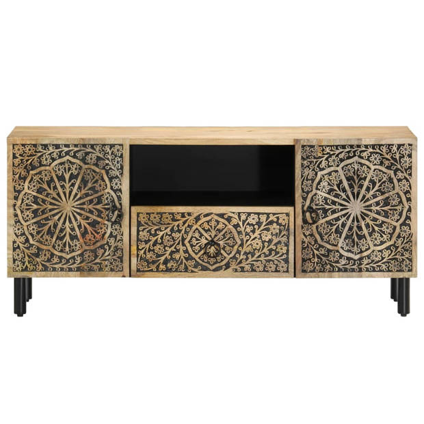 vidaXL Tv-meubel 105x33x46cm massief mangohout